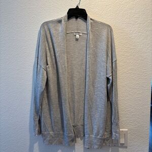 Nine West Light Gray Women’s Open Front Cardigan Sweater XL